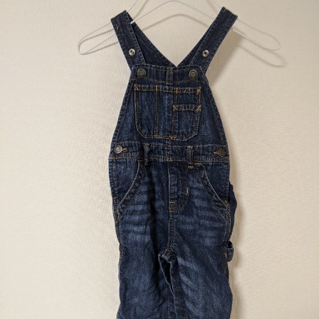 babyGAP(ベビーギャップ)のGAP デニムサロペット80 キッズ/ベビー/マタニティのベビー服(~85cm)(カバーオール)の商品写真