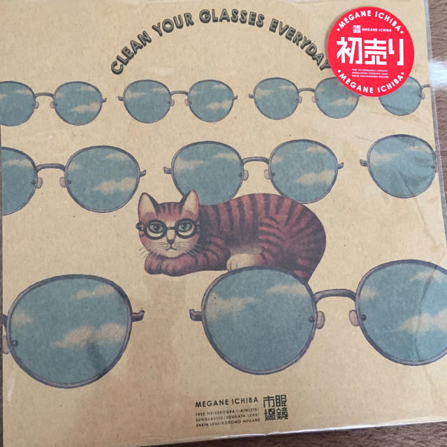 眼鏡市場 非売品 メガネ拭き 猫 レディースのファッション小物(サングラス/メガネ)の商品写真