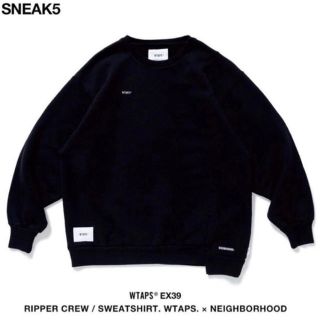 ネイバーフッド(NEIGHBORHOOD)のWTAPS NEIGHBORHOOD ネイバーフッド  クルーネック 黒 M(スウェット)