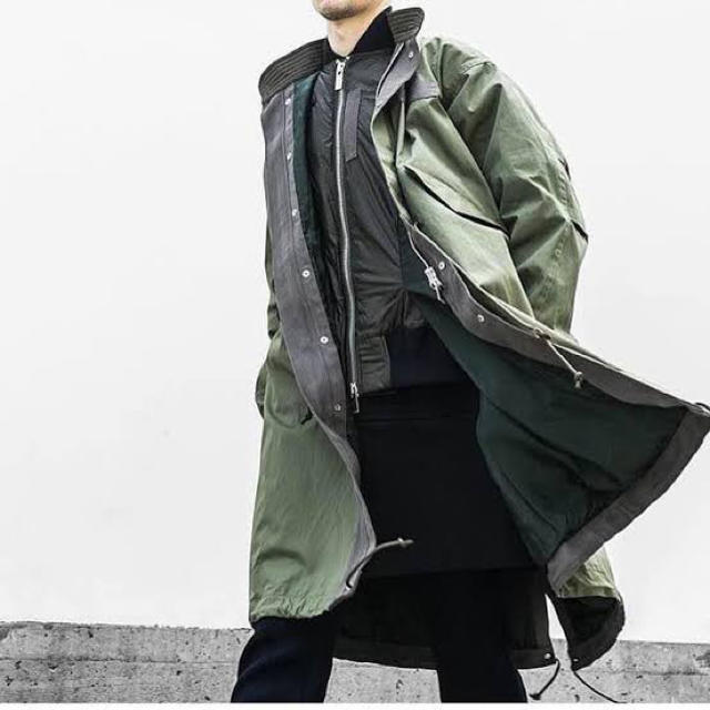 sacai ハイブッドモッズコート