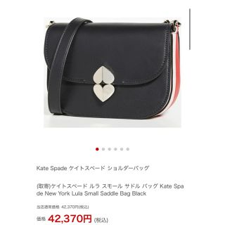 【美品】katespade ケイトスペード ルラ スモール サドルバック