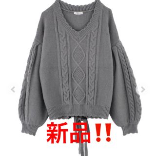 アクシーズファム(axes femme)のアクシーズファム♡バックデザインニットプルオーバー♡新品‼️(ニット/セーター)