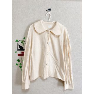 【NOA】corduroy round coller blouse(シャツ/ブラウス(長袖/七分))