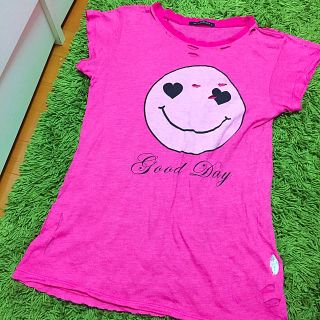 ローズバッド(ROSE BUD)のWILDFOX♡ニコちゃんダメージT♡(Tシャツ(半袖/袖なし))