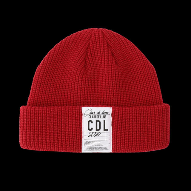 24karats(トゥエンティーフォーカラッツ)のCLAIR DE LUNE Knit Cap RED メンズの帽子(ニット帽/ビーニー)の商品写真