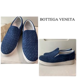 Bottega Veneta - ボッテガヴェネタ ネイビースエード スリッポンの ...