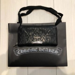 クロムハーツ(Chrome Hearts)の最終値下クロムハーツ セメタリークロス レザー 財布 CHROME HEARTS(長財布)