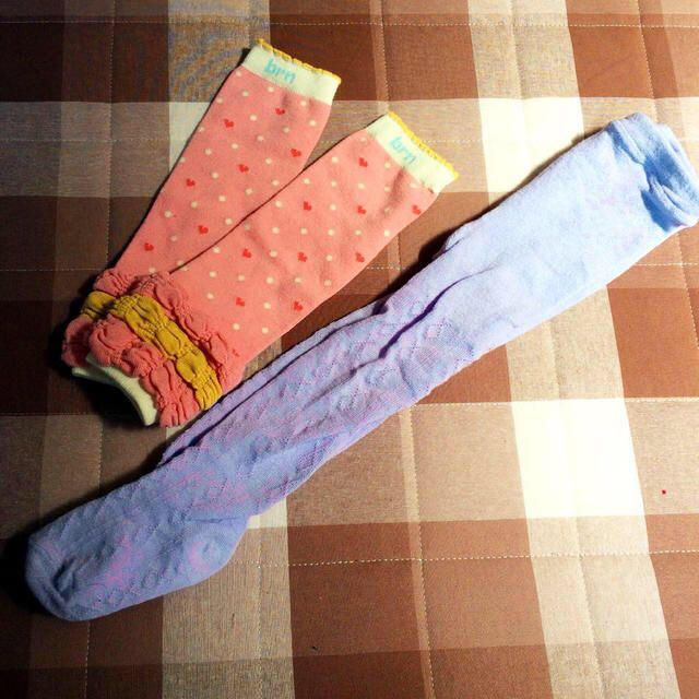 Branshes(ブランシェス)のレッグウォーマー💓タイツセット キッズ/ベビー/マタニティのこども用ファッション小物(レッグウォーマー)の商品写真