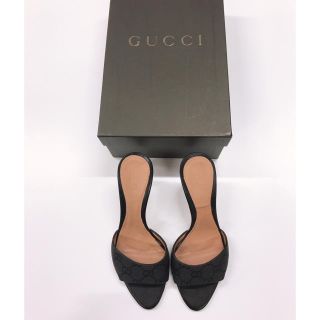 グッチ(Gucci)のGUCCI ミュール　ブラック　値下げ(ミュール)