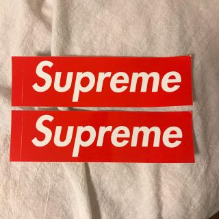 シュプリーム(Supreme)のsupreme ステッカー　二枚セット(ノベルティグッズ)