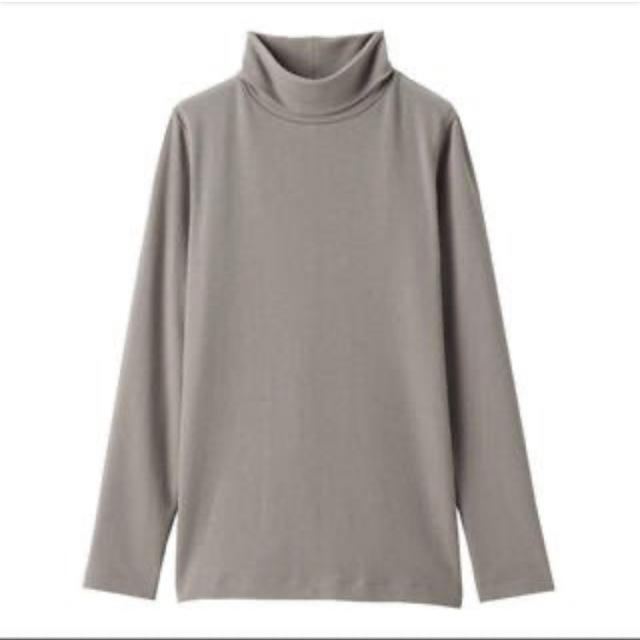 MUJI (無印良品)(ムジルシリョウヒン)のタートルネックTシャツ　オーガニックコットン　無印良品 レディースのトップス(Tシャツ(長袖/七分))の商品写真