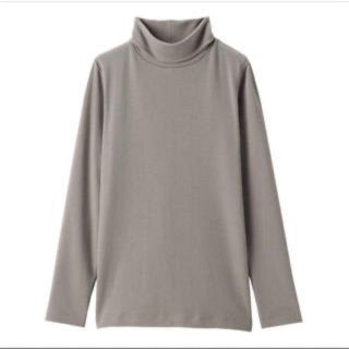 ムジルシリョウヒン(MUJI (無印良品))のタートルネックTシャツ　オーガニックコットン　無印良品(Tシャツ(長袖/七分))