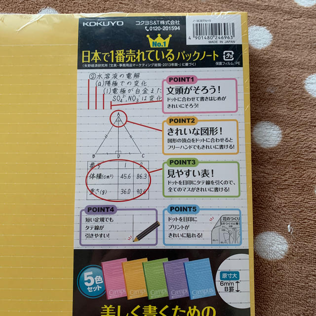 コクヨ(コクヨ)のコクヨcampusノート インテリア/住まい/日用品の文房具(ノート/メモ帳/ふせん)の商品写真