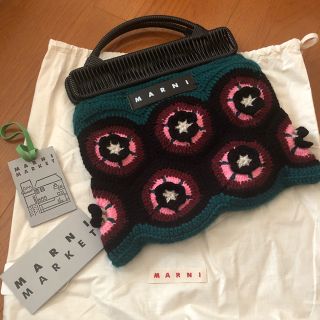 マルニ(Marni)のMARNI フラワーカフェ　クロシェバッグ(ハンドバッグ)