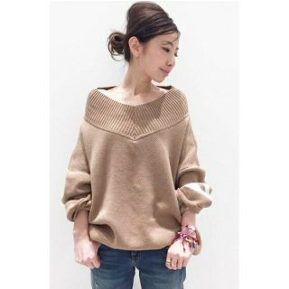 アパルトモンドゥーズィエムクラス(L'Appartement DEUXIEME CLASSE)のL'AppartementJacquared Vネック KNIT(ニット/セーター)