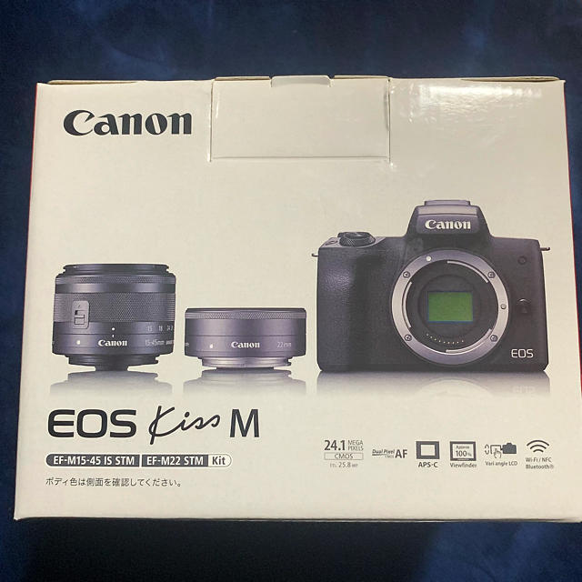 canon EOS kiss M ダブルレンズキット　ミラーレス一眼カメラ