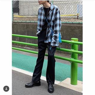 サンシー(SUNSEA)のSUNSEA 19SS SHADOW CHECK GIGORO SHIRT(シャツ)