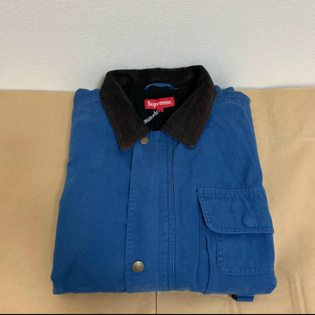 18fw 美品 青 XL supreme field jacket