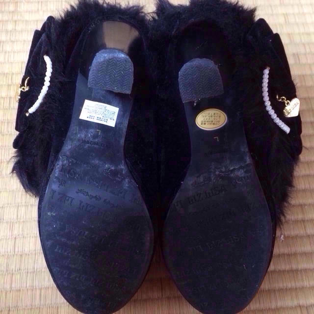 LIZ LISA(リズリサ)のリズリサ♡黒ファーブーツ レディースの靴/シューズ(ブーツ)の商品写真