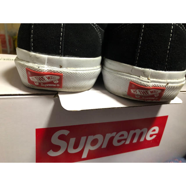 Supreme(シュプリーム)の【中古】 supreme vans 28.0cm 黒 スエード メンズの靴/シューズ(スニーカー)の商品写真