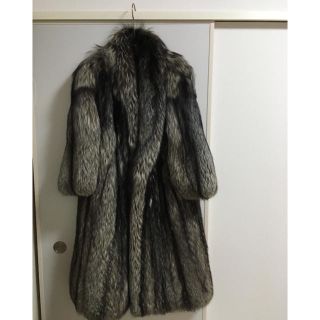 【美品】LANVAN ランバン　毛皮ロングコート