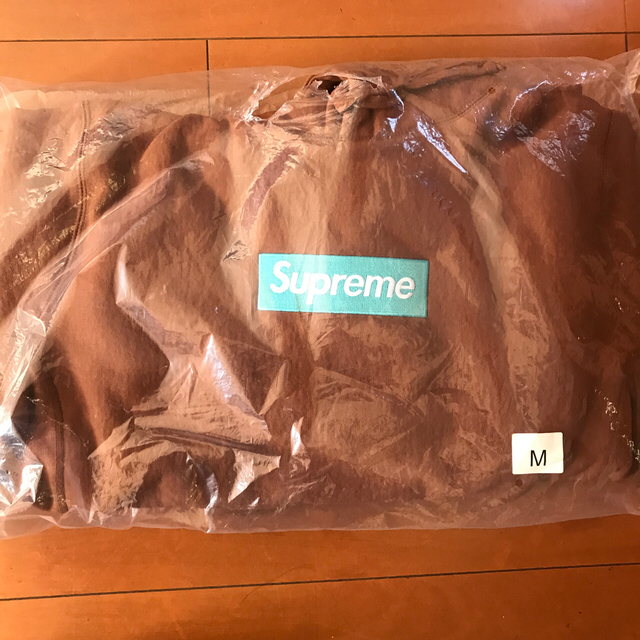 トップスsupreme box logo hooded rust  正規品　新品