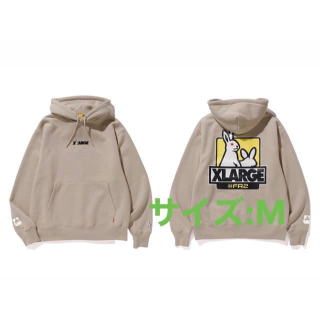 FR2M XLARGE FR2 コラボ パーカー ベージュ beige 新品未使用品