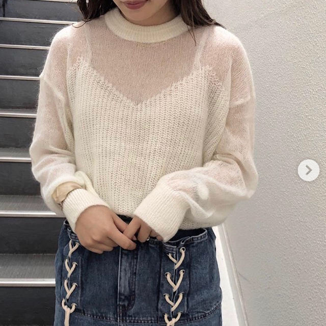 BUSTIER PATTERN KNIT SET F オフホワイト 新年の贈り物 49.0%割引