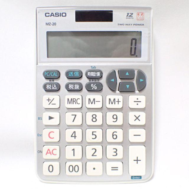 CASIO(カシオ)のD158 カシオ CASIO MZ-20 テンキー機能付き 電卓 計算機 スマホ/家電/カメラのPC/タブレット(PC周辺機器)の商品写真