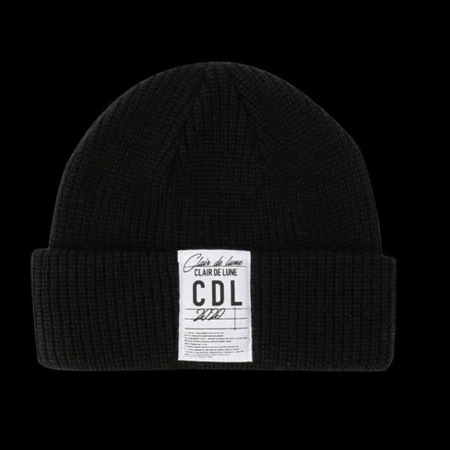 三代目 J Soul Brothers(サンダイメジェイソウルブラザーズ)のCLAIR DE LUNE Knit Cap Black メンズの帽子(ニット帽/ビーニー)の商品写真