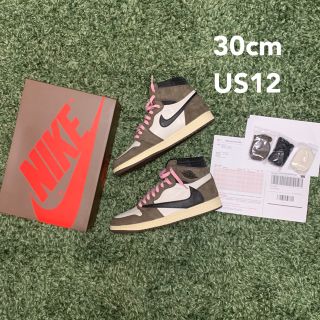 ナイキ(NIKE)のNike Air Jordan 1 Travis Scott 30cm US12(スニーカー)