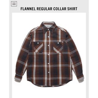 【新品】ワコマリア FLANNEL REGULAR COLLAR SHIRT