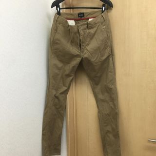 ビームス(BEAMS)のビームス　細身ストレッチ チノパン　L  濃いめのベージュ　(チノパン)