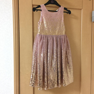 エイチアンドエイチ(H&H)のH&M ドレス フォーマル 110 ピンク 女の子 発表会 スパンコール(ドレス/フォーマル)