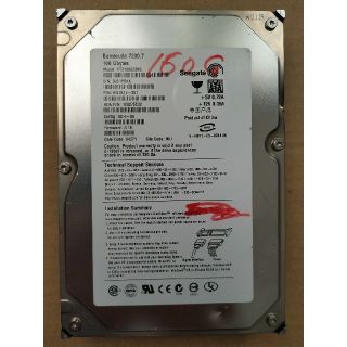 ジャンク3.5" SATA 160GB HDD Seagate(PCパーツ)