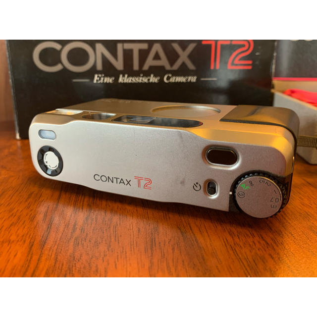 コンタックスT2　CONTAX T2 元箱、化粧箱、ストラップ、取説セット
