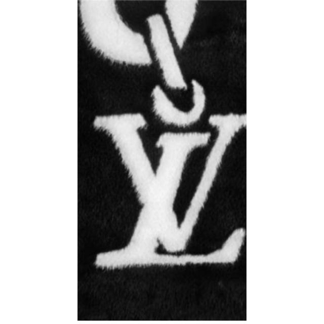 LOUIS VUITTON(ルイヴィトン)の【LOUIS VUITTON】LVチェーン カシミヤ☆ファーエシャルプ メンズのファッション小物(マフラー)の商品写真