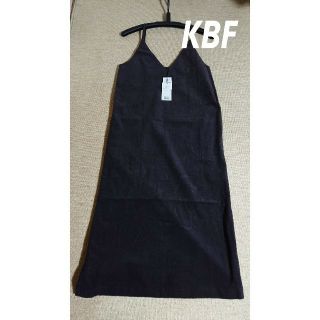 ケービーエフプラス(KBF+)の【新品】KBF+ コーデュロイキャミワンピース(ひざ丈ワンピース)