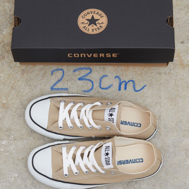 新品　コンバース オールスター スニーカー ベージュ converse 23cm