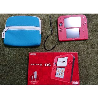 ニンテンドー2DS(ニンテンドー2DS)のみく様専用   ニンテンドー2DS  レッド 本体 シムシティつき(携帯用ゲーム機本体)