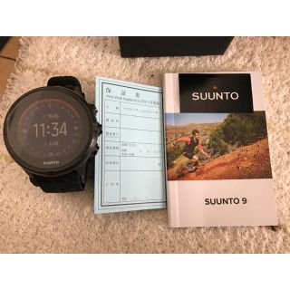 スント(SUUNTO)のSUNNTO9 オールブラックBARO無し(登山用品)