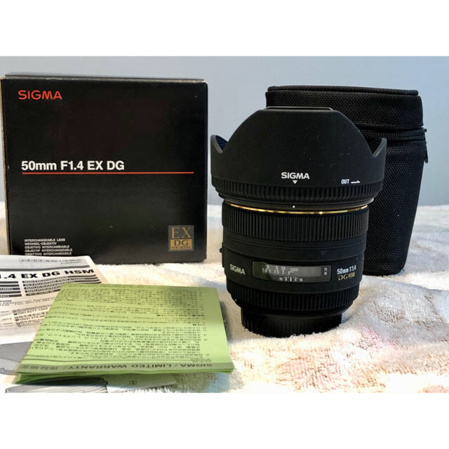 美品　SIGMA シグマ　50mm F1.4 EX DG HSM キャノンEFのサムネイル