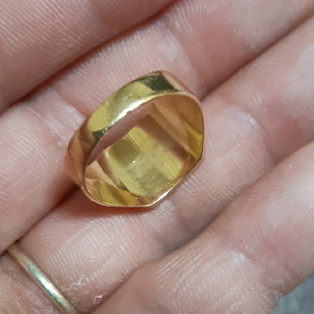 タイムセール!】 k18 18金 印台リング 9g リング(指輪) - www.arkki.co.th