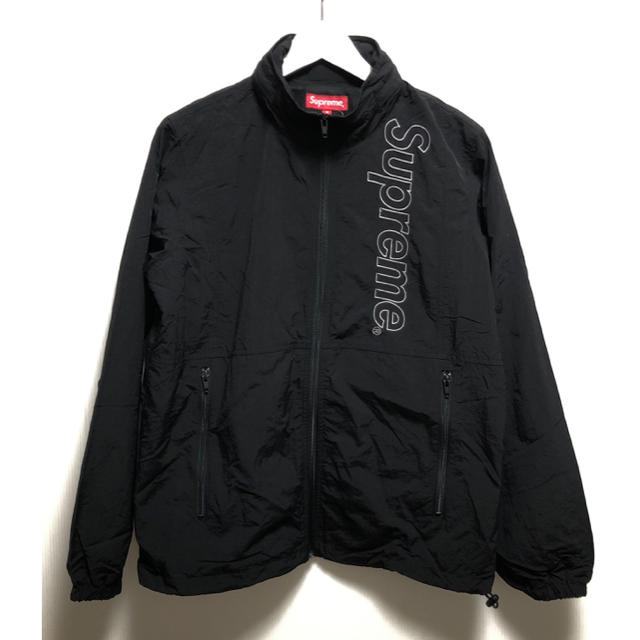 66cm身幅新品 SUPREME 16SS Windbreaker Track S 黒