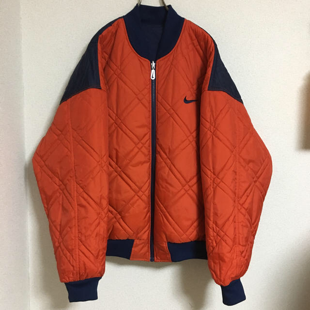 90s NIKE【ナイキ】バイカラーボンバージャケット！リバーシブル！ビンテージ