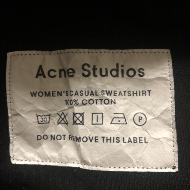 Acne Studios クルーネック スウェットシャツ　黒　Mサイズ