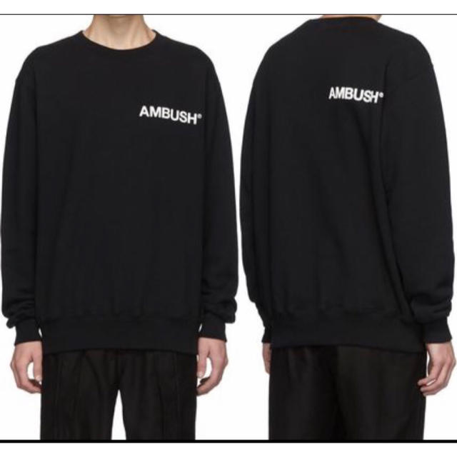 オンラインストア売れ済 Ambush スウェット サイズ2（Mサイズ）黒