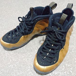 ナイキ(NIKE)のNIKE AIR FOAMPOSITE ONE   GOLD(スニーカー)