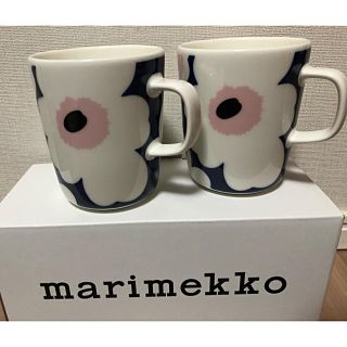 マリメッコ(marimekko)のマリメッコ フィンエアー 限定ウニッコマグカップ2個セット(食器)