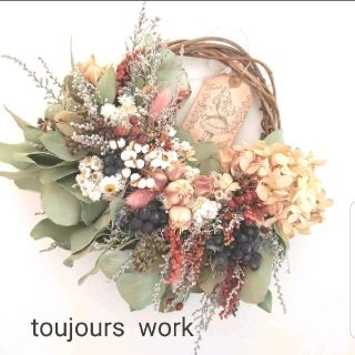 ドライフラワーリース◆natural flower◇◆◇(ドライフラワー)